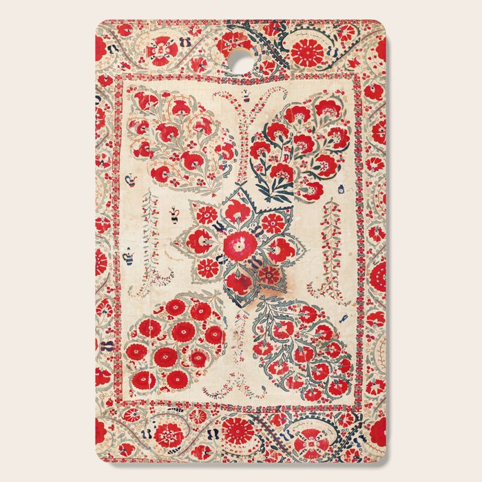 Bokhara Suzani Southwest Uzbekistan Embroidery Cutting Board Gallery Image 1