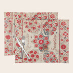 Bokhara Suzani Southwest Uzbekistan Embroidery Placemat Gallery Image 1