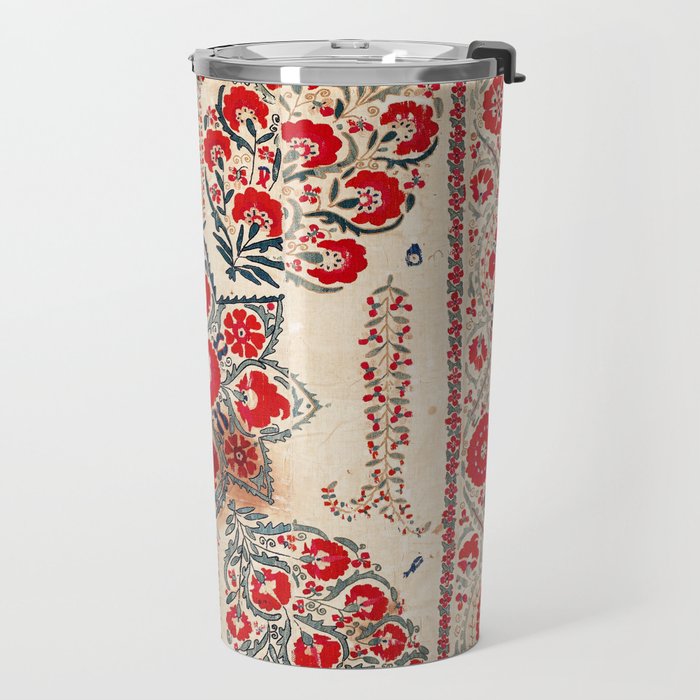 Bokhara Suzani Southwest Uzbekistan Embroidery Travel Mug Gallery Image 2
