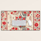 Bokhara Suzani Southwest Uzbekistan Embroidery Desk Mat Gallery Image 1