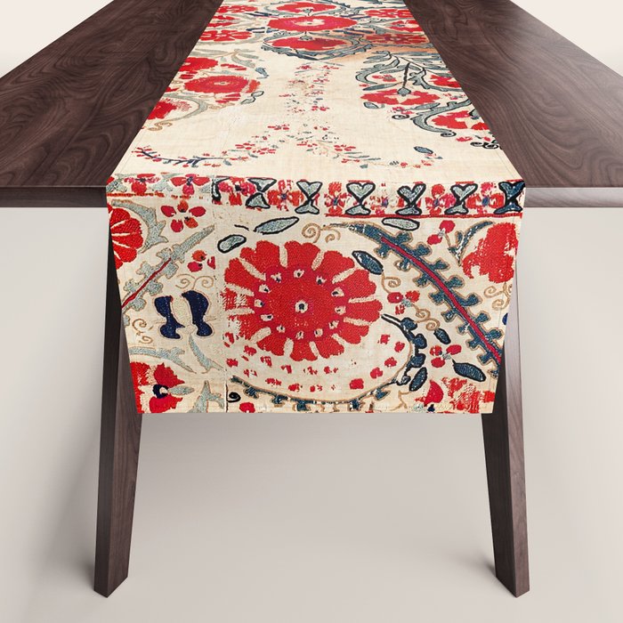 Bokhara Suzani Southwest Uzbekistan Embroidery Table Runner Gallery Image 1