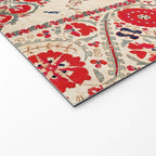 Bokhara Suzani Southwest Uzbekistan Embroidery Welcome Mat Gallery Image 2