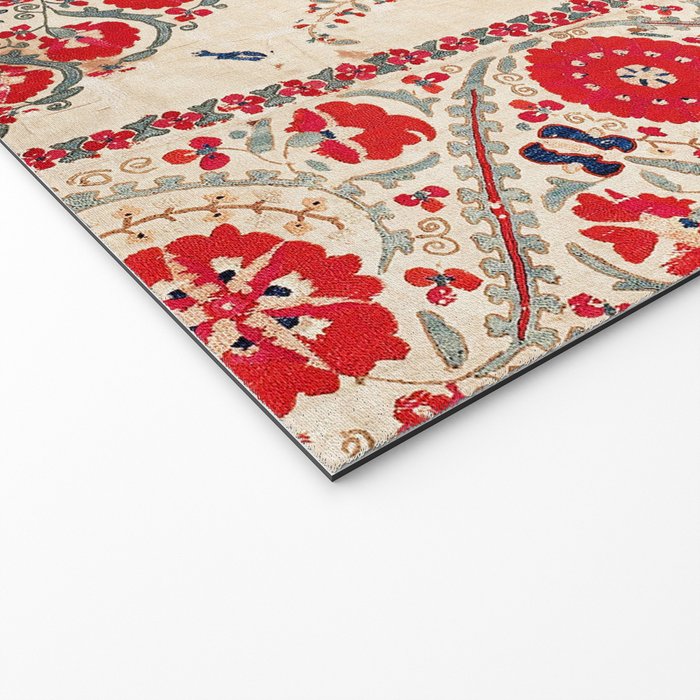 Bokhara Suzani Southwest Uzbekistan Embroidery Welcome Mat Gallery Image 2