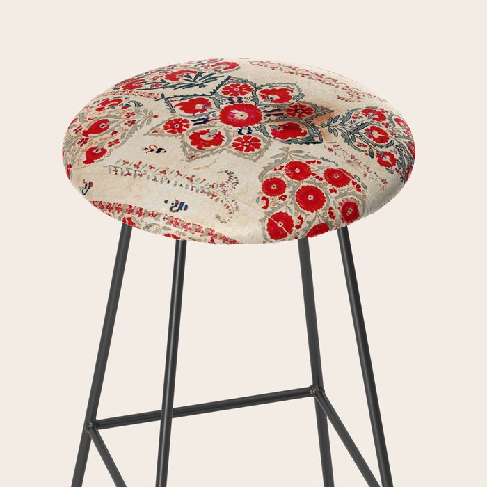Bokhara Suzani Southwest Uzbekistan Embroidery Stool Gallery Image 2