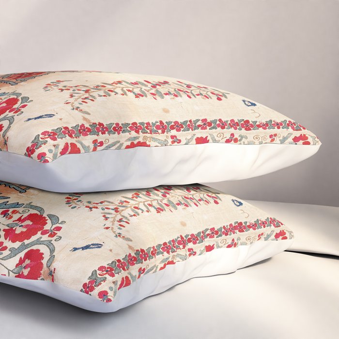Bokhara Suzani Southwest Uzbekistan Embroidery Pillow Sham Gallery Image 3