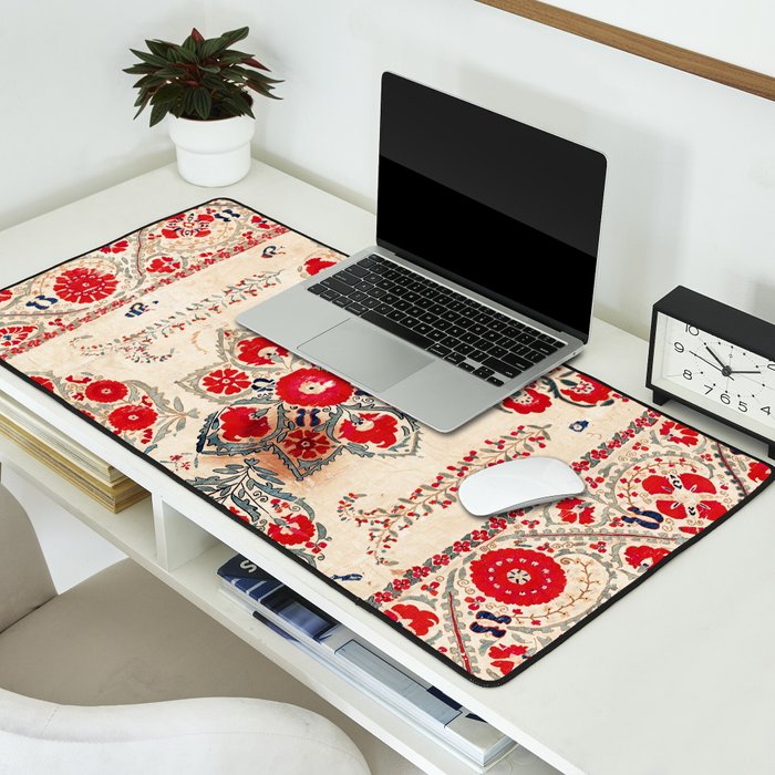Bokhara Suzani Southwest Uzbekistan Embroidery Desk Mat Gallery Image 2