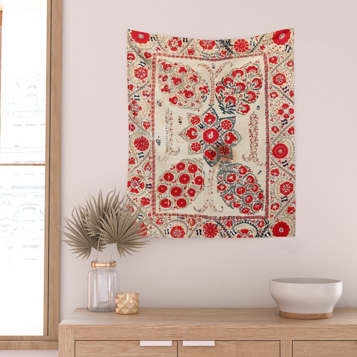 Bokhara Suzani Southwest Uzbekistan Embroidery Wall Tapestry Gallery Image 2
