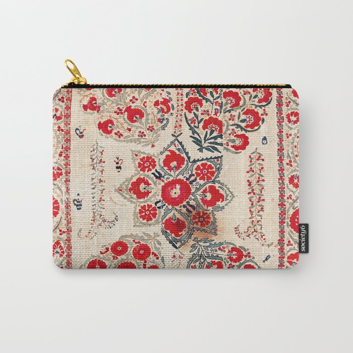 Bokhara Suzani Southwest Uzbekistan Embroidery Carry All Pouch Gallery Image 1