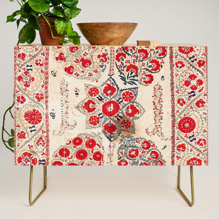 Bokhara Suzani Southwest Uzbekistan Embroidery Credenza Gallery Image 1