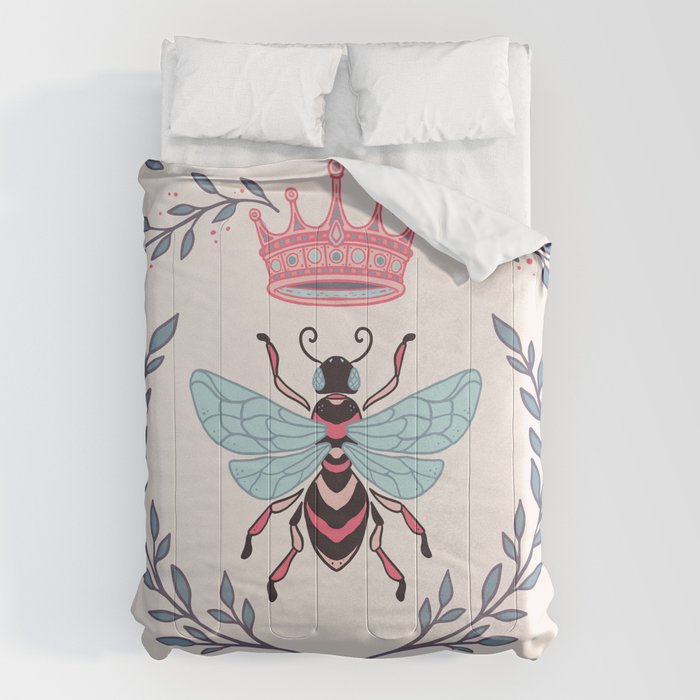Queen Bee - Coral Pink Comforter Gallery Image 6