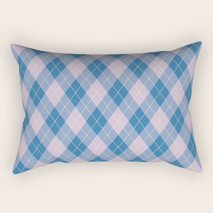 argyle prep 1 Rectangular Pillow Gallery Image 2
