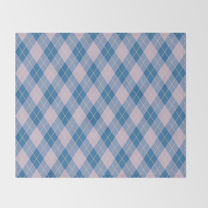 argyle prep 1 Throw Blanket Gallery Image 2