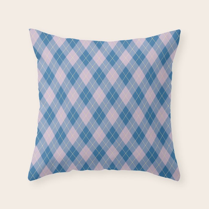 argyle prep 1 Throw Pillow Gallery Image 6