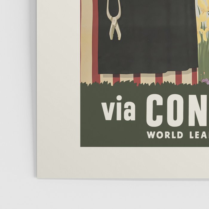 1950s Paris Vintage Travel Poster Poster Gallery Image 3