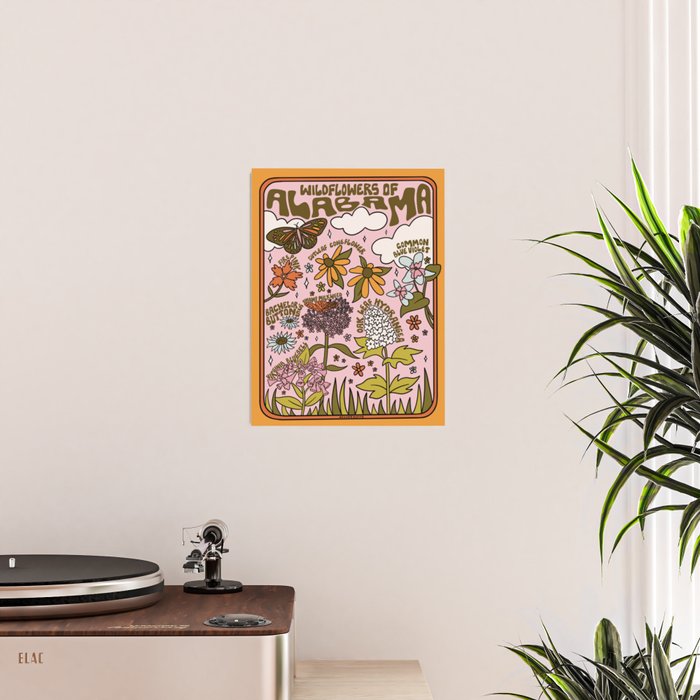 Alabama Wildflowers Poster Gallery Image 2