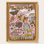 Alabama Wildflowers Serving Tray Gallery Image 1