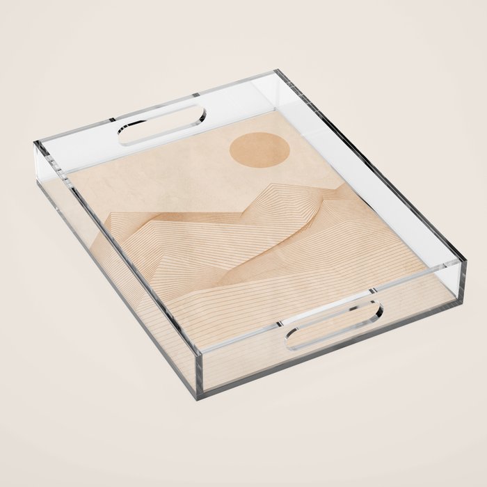 Abstract Mountains Acrylic Tray Gallery Image 1