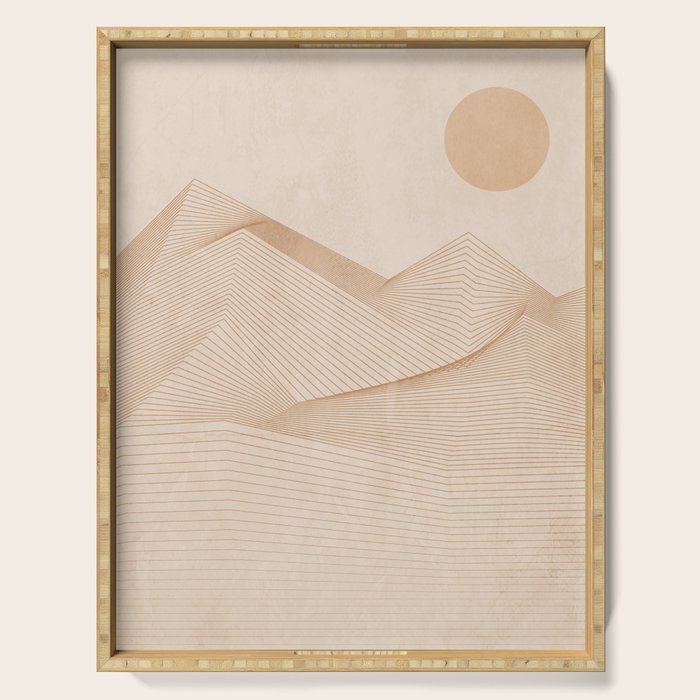 Abstract Mountains Serving Tray Gallery Image 1