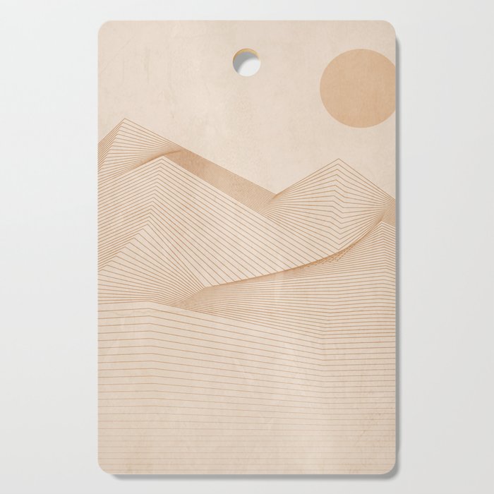 Abstract Mountains Cutting Board Gallery Image 1