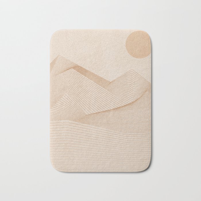 Abstract Mountains Bath Mat Gallery Image 1