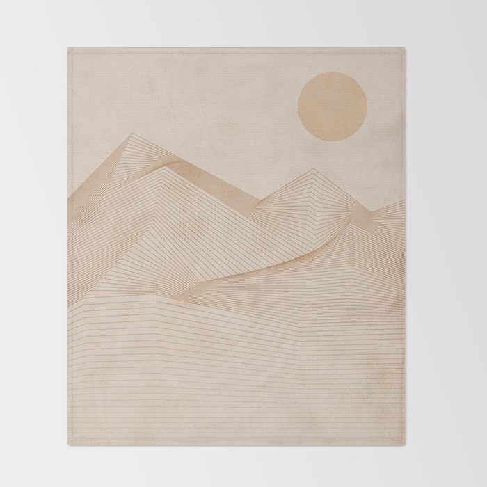 Abstract Mountains Throw Blanket Gallery Image 2