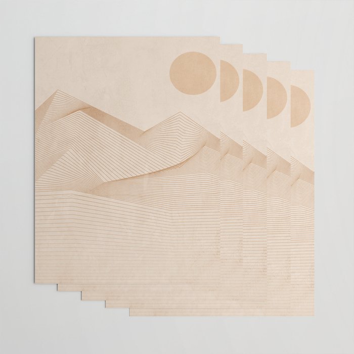 Abstract Mountains Wrapping Paper Gallery Image 3