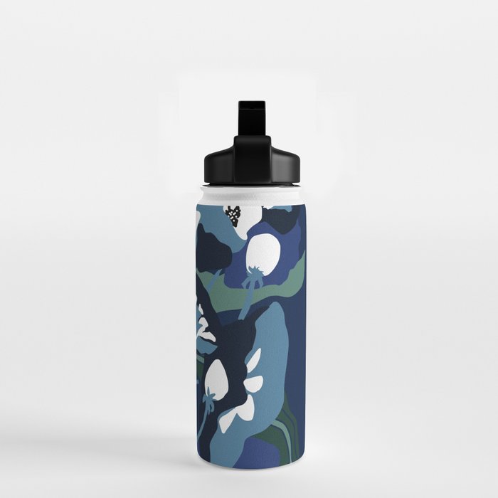 outside in my garden by night Water Bottle Gallery Image 2