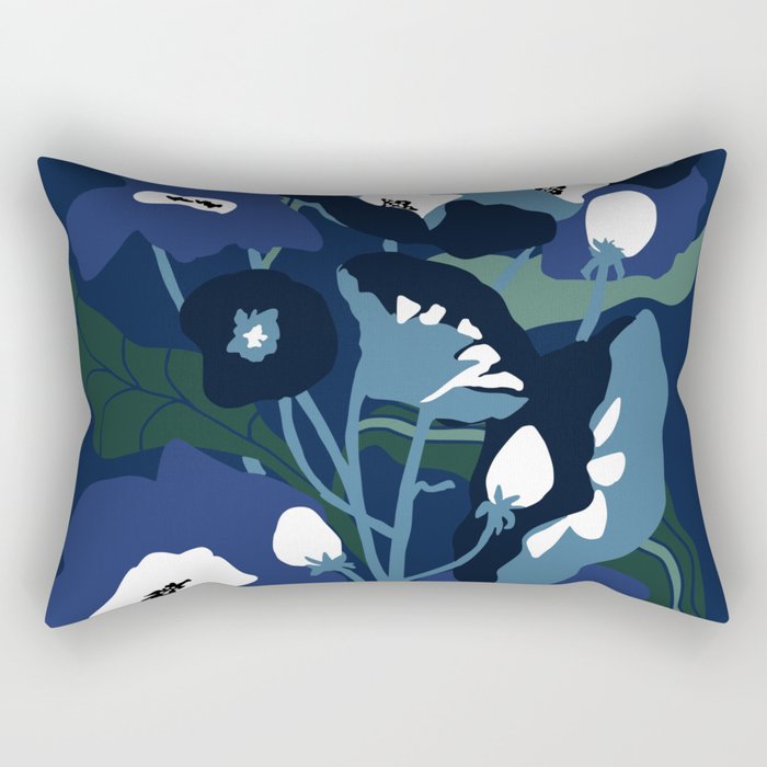 outside in my garden by night Rectangular Pillow Gallery Image 1