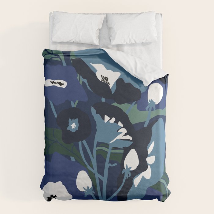 outside in my garden by night Duvet Cover Gallery Image 1
