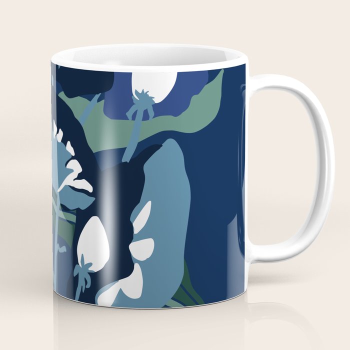 outside in my garden by night Coffee Mug Gallery Image 1