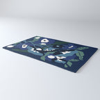 outside in my garden by night Rug Gallery Image 3