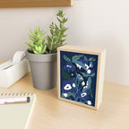outside in my garden by night Mini Art Print Gallery Image 2