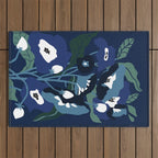 outside in my garden by night Outdoor Rug Gallery Image 1