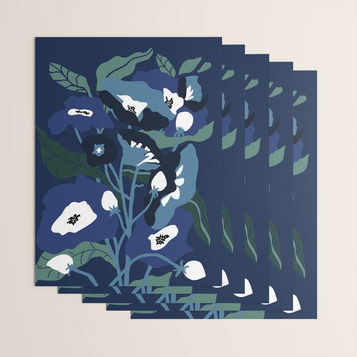 outside in my garden by night Wrapping Paper Gallery Image 3