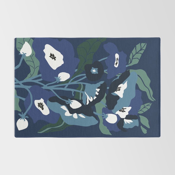 outside in my garden by night Rug Gallery Image 2