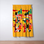 Modern Abstract Shapes 15 Window Curtain Gallery Image 3