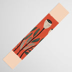 Terracotta Poppy Pod Folk Art Table Runner Gallery Image 3