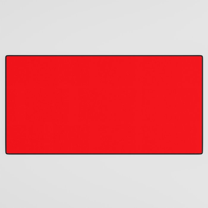 NOW BRIGHT RED SOLID COLOR Desk Mat Gallery Image 3