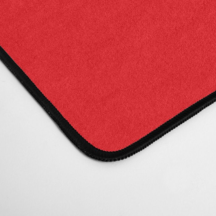 NOW BRIGHT RED SOLID COLOR Desk Mat Gallery Image 4