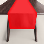 NOW BRIGHT RED SOLID COLOR Table Runner Gallery Image 1