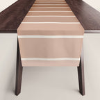 Gradient Arch XII Earthy Neutral Mid Century Modern Rainbow Table Runner Gallery Image 1