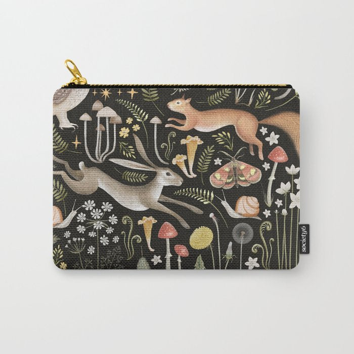 Enchanted Magical Midnight Forest II Carry All Pouch Gallery Image 1