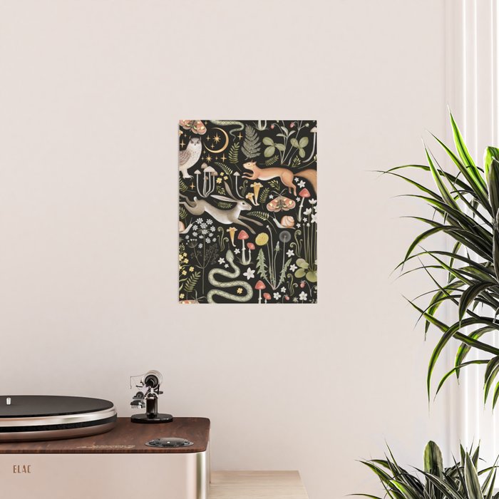 Enchanted Magical Midnight Forest II Poster Gallery Image 2
