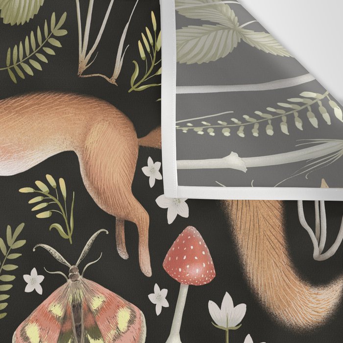 Enchanted Magical Midnight Forest II Wall Tapestry Gallery Image 3