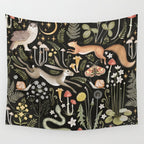 Enchanted Magical Midnight Forest II Wall Tapestry Gallery Image 4
