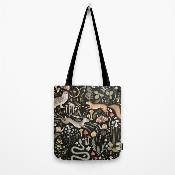 Enchanted Magical Midnight Forest II Tote Bag Gallery Image 2