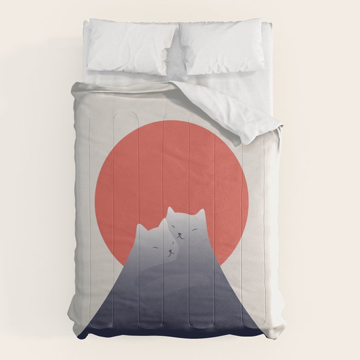Cat Landscape 98 Comforter Gallery Image 6