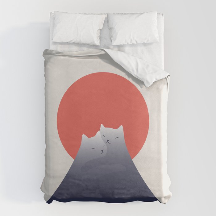 Cat Landscape 98 Duvet Cover Gallery Image 6