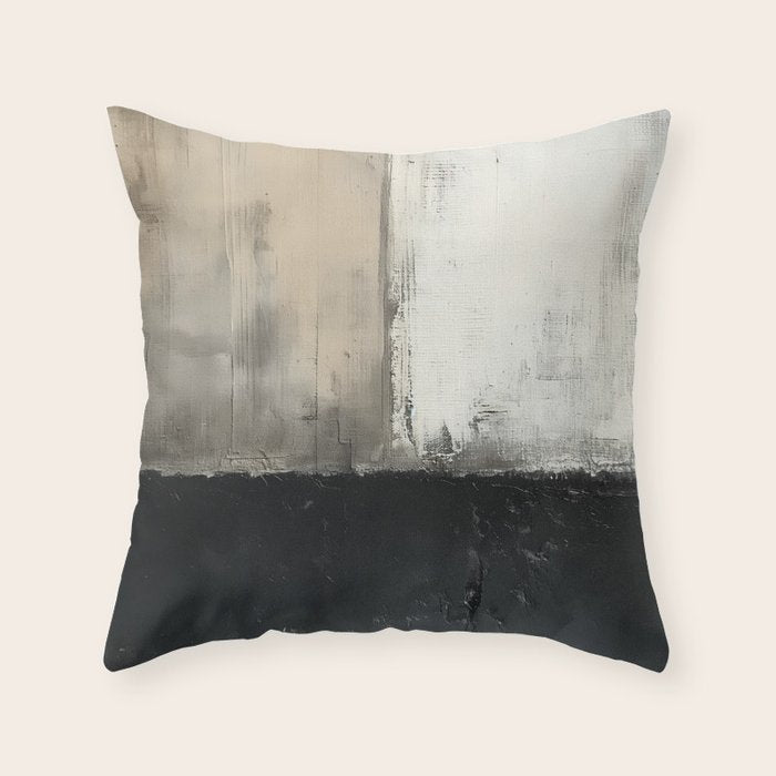 Neutral Abstract III Throw Pillow Gallery Image 6
