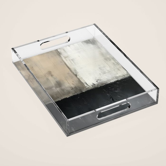 Neutral Abstract III Acrylic Tray Gallery Image 1